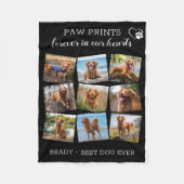 Pet Memorial Pet Loss 9 Foto's Herdenking Dog Fl Fleece Deken (Voorkant)