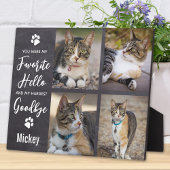 Pet Memorial Pet Loss Gift Cat Photo Collage Fotoplaat