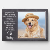 Pet Memorial Pet Loss Gift Personalized Dog Foto Fotoplaat (voorkant)