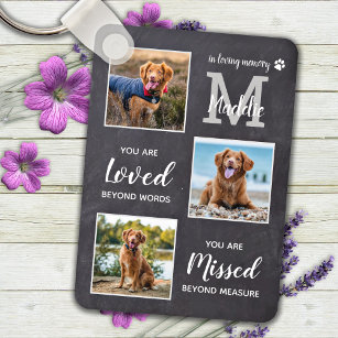 Pet Memorial Pet Loss Gift Personalized Dog Foto Sleutelhanger