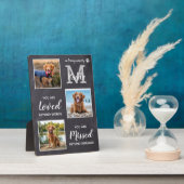 Pet Memorial Pet Loss Gift Personalized Dog Photos Fotoplaat (Zijkant)