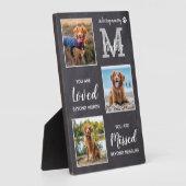 Pet Memorial Pet Loss Gift Personalized Dog Photos Fotoplaat (Zijkant)
