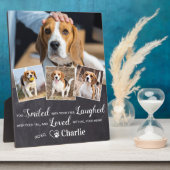 Pet Memorial Pet Loss Gift Personated 4 Foto Fotoplaat (Zijkant)