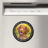 Pet Memorial Pet Loss Gift Remembrance Dog Foto Magneet (Insitu (Vaatwasser))