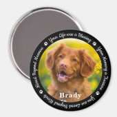 Pet Memorial Pet Loss Gift Remembrance Dog Foto Magneet (Voorkant / Achterkant)