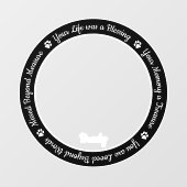 Pet Memorial Pet Loss Gift Remembrance Dog Foto Raamsticker (Vel)