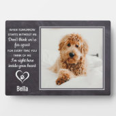 Pet Memorial Pet Loss Herembrance Keepslag Fotoplaat (voorkant)