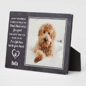 Pet Memorial Pet Loss Herembrance Keepslag Fotoplaat (Zijkant)