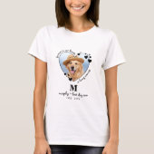 Pet Memorial Pet Loss Keepomwille Custom Dog Foto T-shirt (Voorkant)