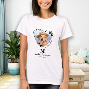 Pet Memorial Pet Loss Keepomwille Custom Dog Foto T-shirt