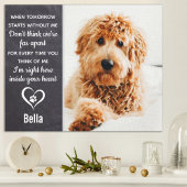 Pet Memorial - Pet Loss Keepomwille Dog Foto Canvas Afdruk