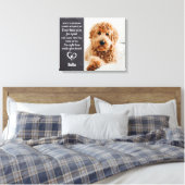 Pet Memorial - Pet Loss Keepomwille Dog Foto Canvas Afdruk (Insitu (Slaapkamer))
