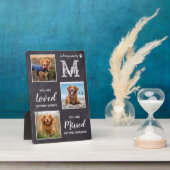 Pet Memorial Pet Loss Keepomwille Dog Foto Collage Fotoplaat (Zijkant)