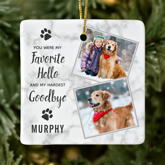Pet Memorial Pet Loss Keepomwille Dog Foto Keramisch Ornament
