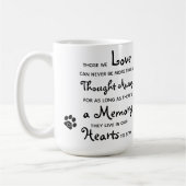 Pet Memorial Pet Loss Keepomwille Photo Coffee Mok (Links)