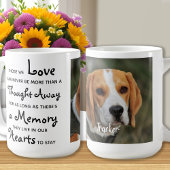 Pet Memorial Pet Loss Keepomwille Photo Coffee Mok