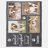 Pet Memorial Pet Loss Keepomwille Photo Collage Fleece Deken (Voorkant)