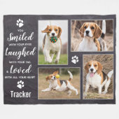 Pet Memorial Pet Loss Keepomwille Photo Collage Fleece Deken (Voorkant (Horizontaal))