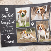 Pet Memorial Pet Loss Keepomwille Photo Collage Fleece Deken