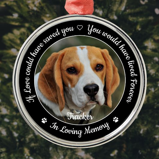 Pet Memorial Pet Loss Keepomwille Sympathie Foto Metalen Ornament