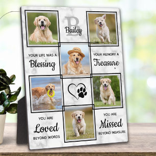 Pet Memorial Pet Loss Keepslag Unieke 6 Dog Foto Fotoplaat