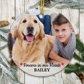 Pet Memorial Pet Loss Personalized Dog Foto Keramisch Ornament