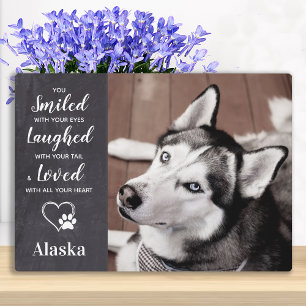 Pet Memorial - Pet Loss Photo Collage Dog Memorial Fotoplaat