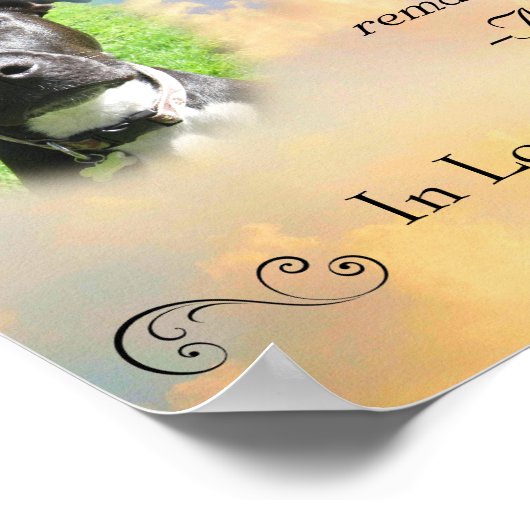 Pet Memorial - Pet Loss Quote Poster (Hoek)
