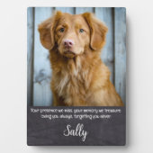 Pet Memorial - Pet Loss Quote - Sympathie Keepslag Fotoplaat (voorkant)