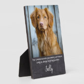 Pet Memorial - Pet Loss Quote - Sympathie Keepslag Fotoplaat (Zijkant)