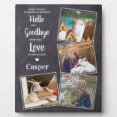 Pet Memorial Pet Loss Sympathie Keepslag 4 Foto Fotoplaat (Voorkant)