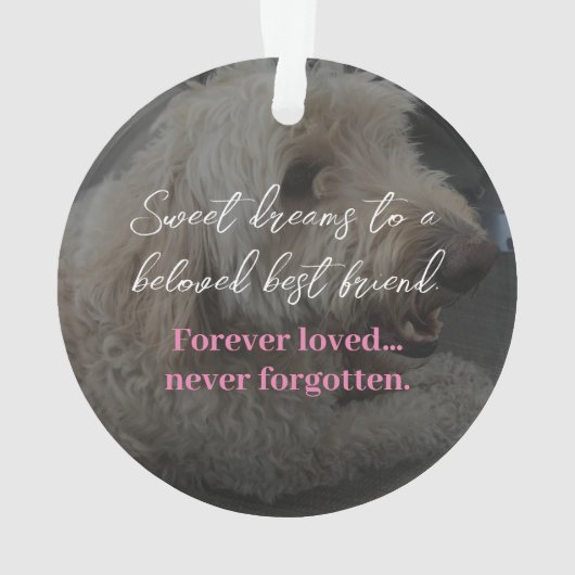 Pet Memorial Pet Ornament (achterkant)