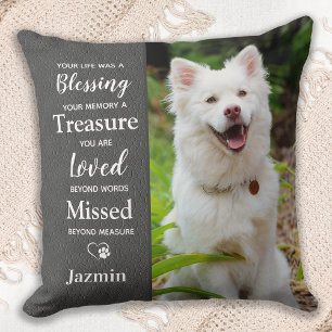 Pet Memorial - Pet Photo Sympathy Gift - Pet Loss Kussen