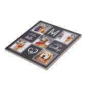 Pet Memorial Photo Collage Dog Tegeltje (Zijkant)