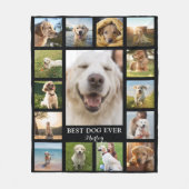 Pet Memorial Photo Collage Fleece Deken (Voorkant)