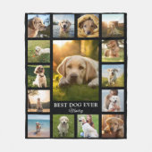 Pet Memorial Photo Collage Fleece Deken (Voorkant)