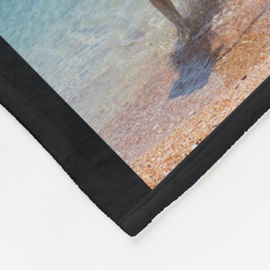 Pet Memorial Photo Collage Fleece Deken (Hoek)