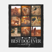 Pet Memorial Photo Collage Fleece Deken (Voorkant)