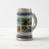 Pet Memorial PHOTO COLLAGE Gift - ADD TEKST Bierpul (Voorkant rechts)