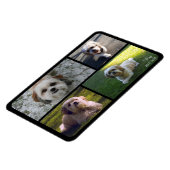 Pet Memorial Photo Collage Name with Dates Magnet Magneet (Linkerzijde)