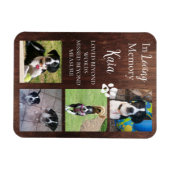 Pet Memorial Photo Keepomwille Personalized Magneet (Horizontaal)