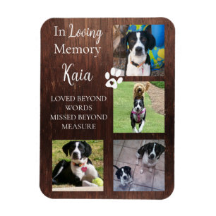 Pet Memorial Photo Keepomwille Personalized Magneet