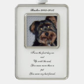 Pet Memorial Photo Ornament (Voorkant)