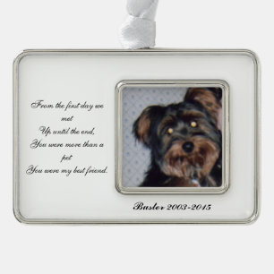Pet Memorial Photo Ornament