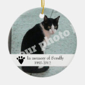 Pet Memorial Photo Ornament Dog of Cat Gepersonali (Voorkant)