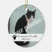 Pet Memorial Photo Ornament Dog of Cat Gepersonali (Links)