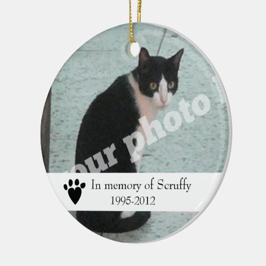 Pet Memorial Photo Ornament Dog of Cat Gepersonali (Links)