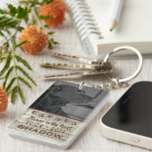 Pet Memorial Photo Tribution in My Heart Rustic Sleutelhanger (Voorkant Rechts)