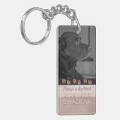 Pet Memorial Photo Tribution in My Heart Sleutelhanger (Voorkant Links)