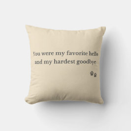Pet Memorial Pillow – Favorite Hello Kussen
